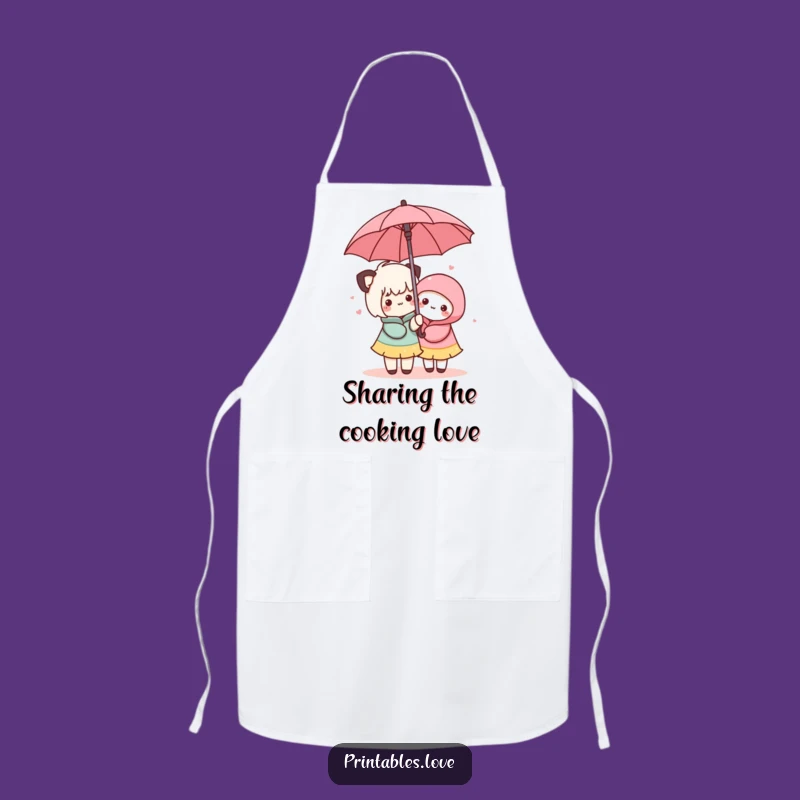 Funny Kawaii Umbrella Apron: Cook with Friends, Unique Funny Gift!