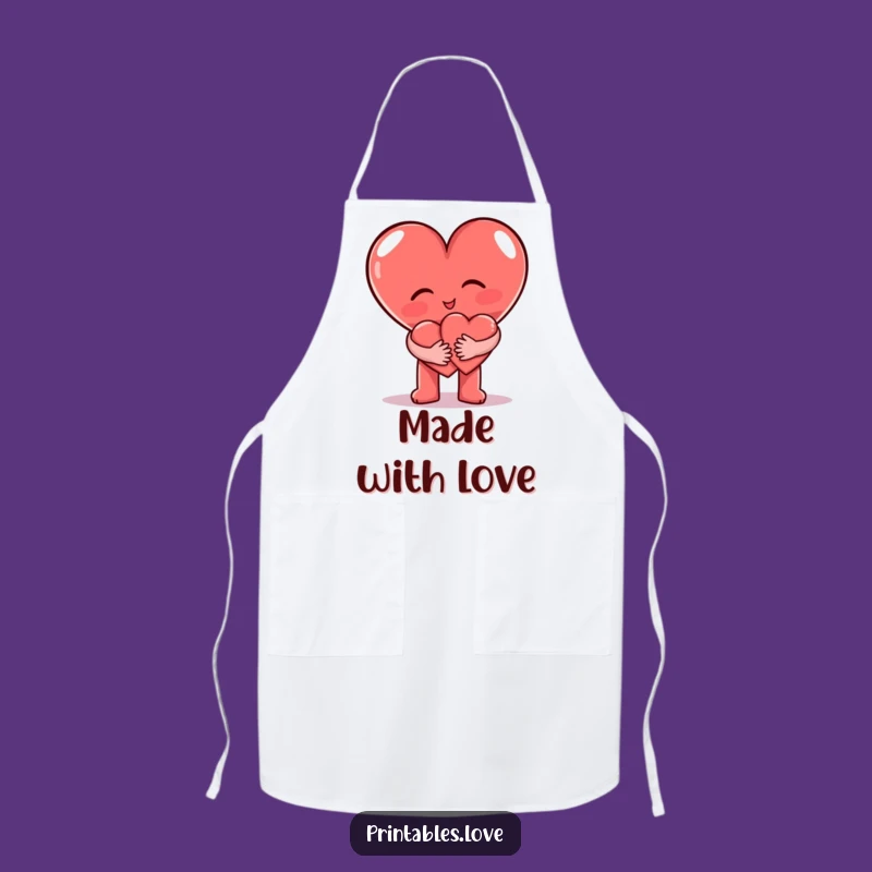 Funny Heart Hug Apron: Kitchen Cheer's Funny Gift for Cooks