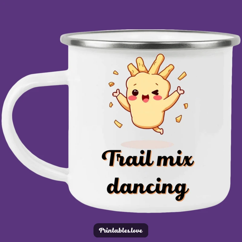 Funny Dancing Tempura Camping Mug: Crispy Campfire Vibes, Hilarious Outdoor Gift