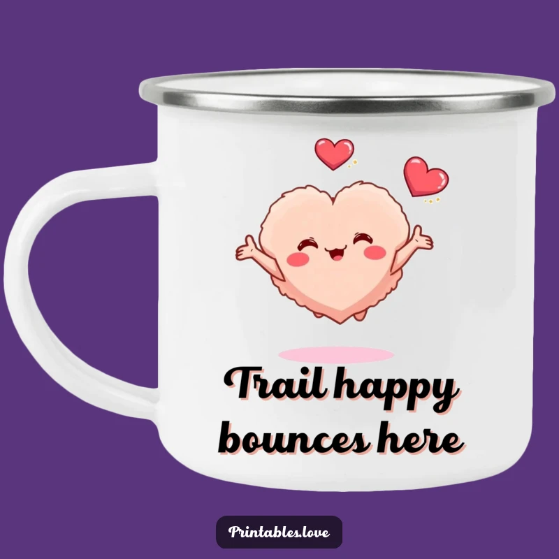 Funny Fluffy Heart Adventure Mug - Sip Joy on Your Next Trip