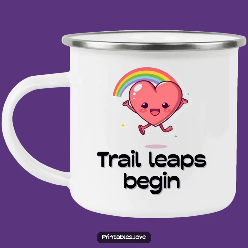 Funny Rainbow Heart Adventure Mug - Sip Joy on the Go