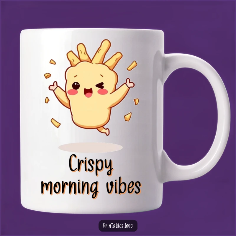 Funny Dancing Tempura Mug: Playful Crispy Moves, Perfect Quirky Foodie Gift