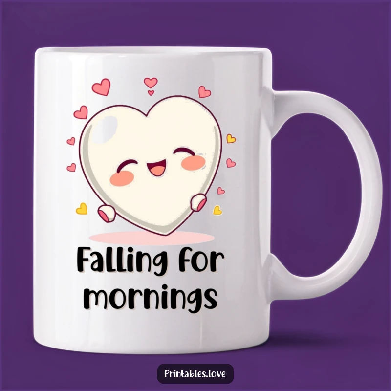 Funny Heart Tumbling Mug: Delightful Abandon Gift for Lovers