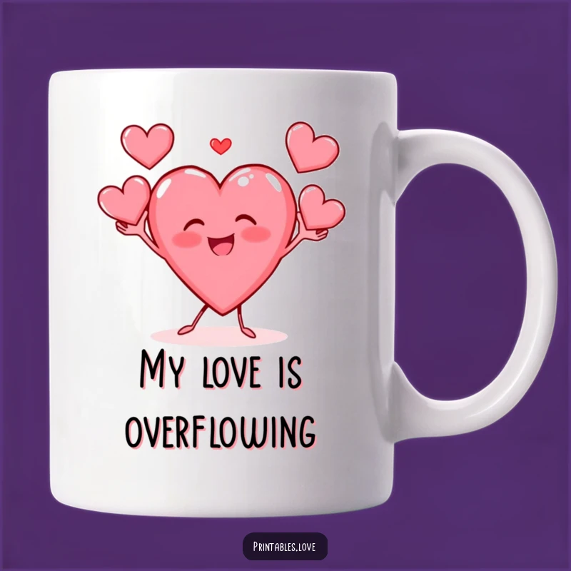 Funny Heart Juggler Mug: A Joyful Character Gift for Any Occasion!