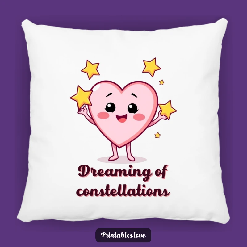 Funny Star Juggling Pillow: Cozy Heart Character Decor, Soft Funny Gift