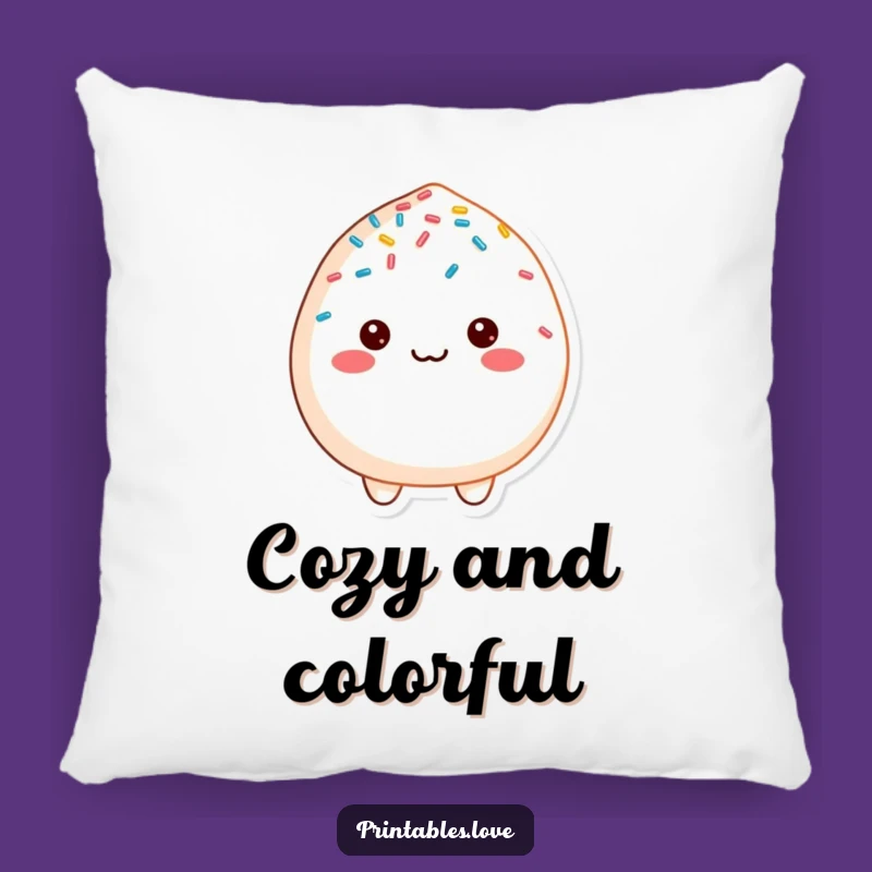 Funny Cheerful Mochi Pillow: Cozy Sprinkles, Hilarious Accent Pillow Gift