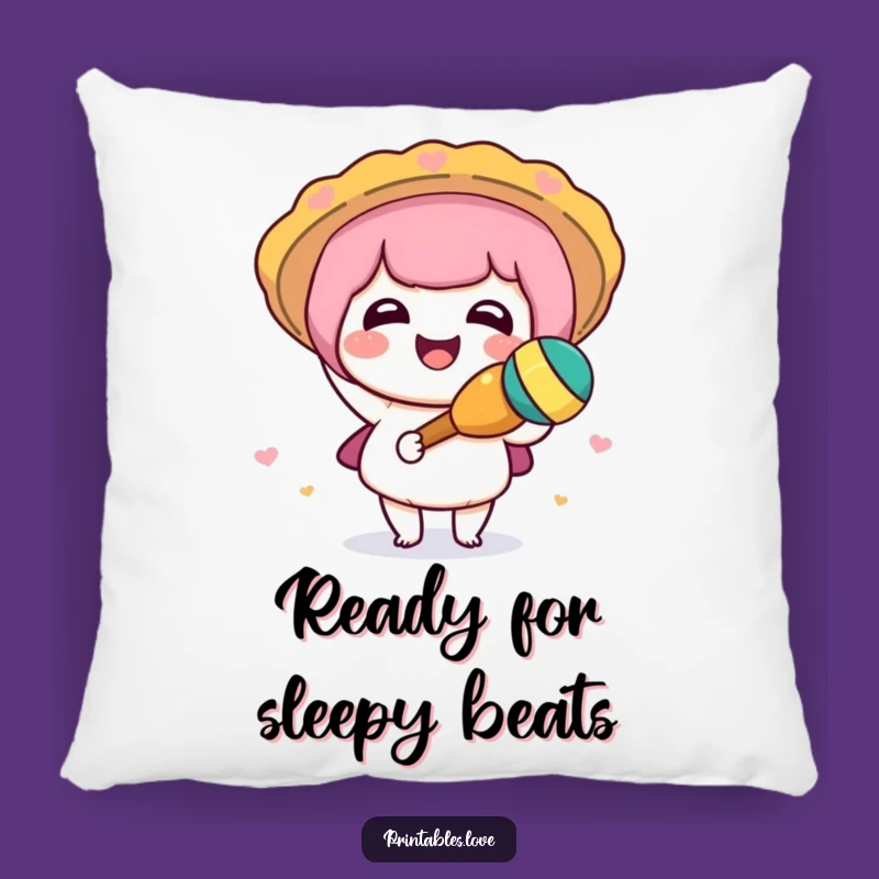 Funny Kawaii Maraca Pillow: Cozy Comfort with Festive Cheer