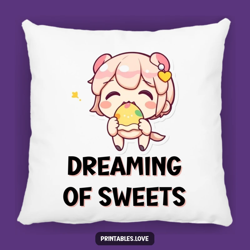 Funny Kawaii Sweet Treat Pillow: Cuddle Up With Adorable Sweetness Funny Gift