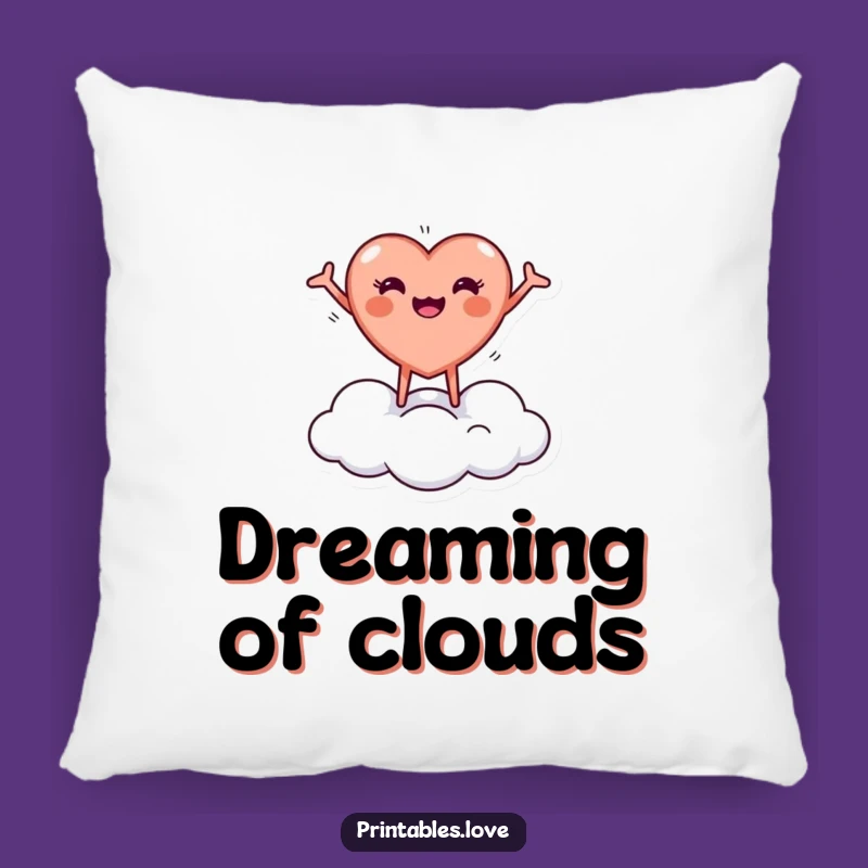 Happy Heart Cloud Pillow: Funny Decor, a Soft Touch of Whimsy