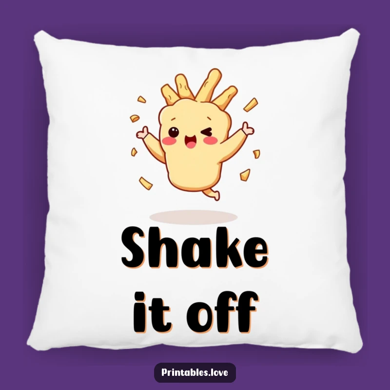 Funny Dancing Tempura Pillow: Cozy Crispy Comfort, Hilarious Accent Pillow Gift