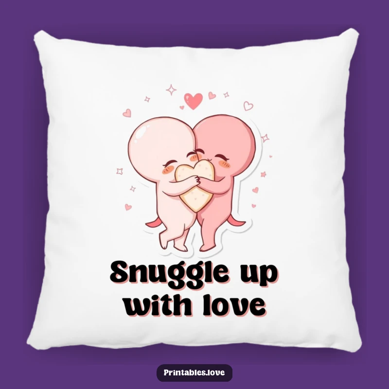 Funny Heart Hug Pillow - Cozy Comfort and Sparkling Love
