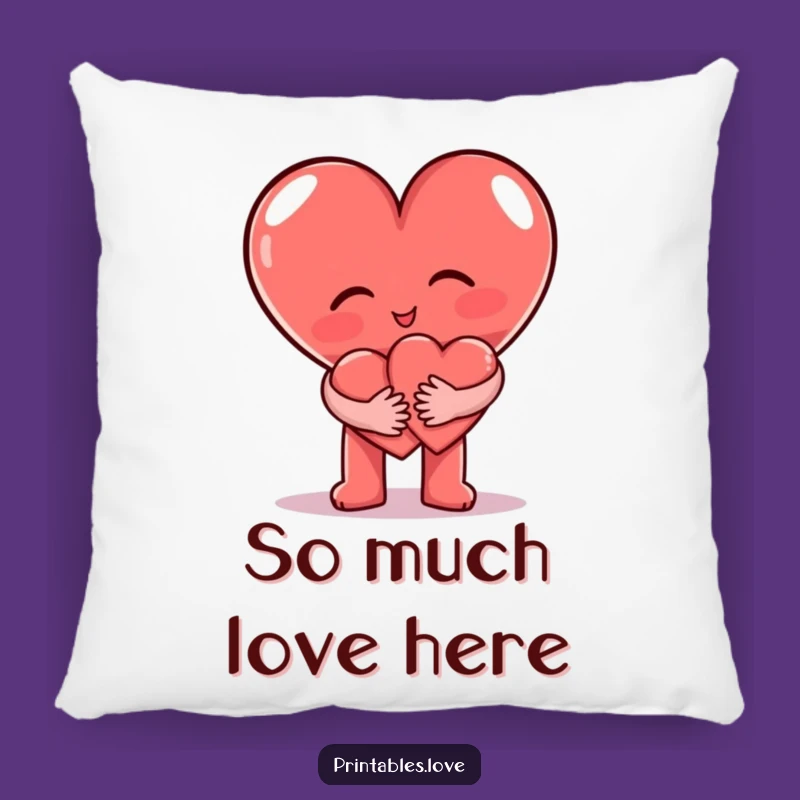 Funny Heart Hug Pillow: Soft Cuddle Buddy's Funny Gift