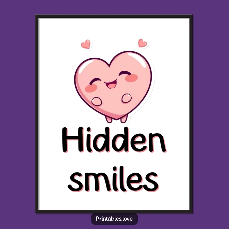 Funny Heart Mischief Digital Art: Giggling Character for Instant Playfulness