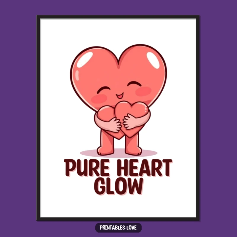 Funny Heart Hug Digital Art: Instant Decor's Funny Gift