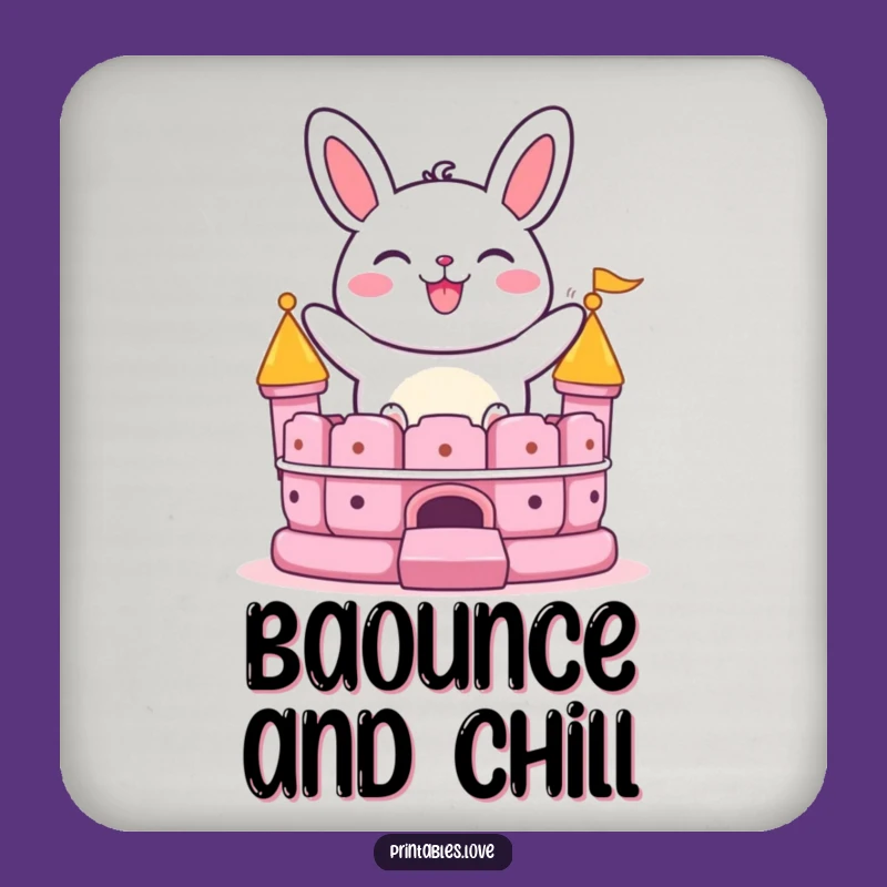 Funny Bao Bun Bounce Coaster: Grinning Character Protector Gift for Tables