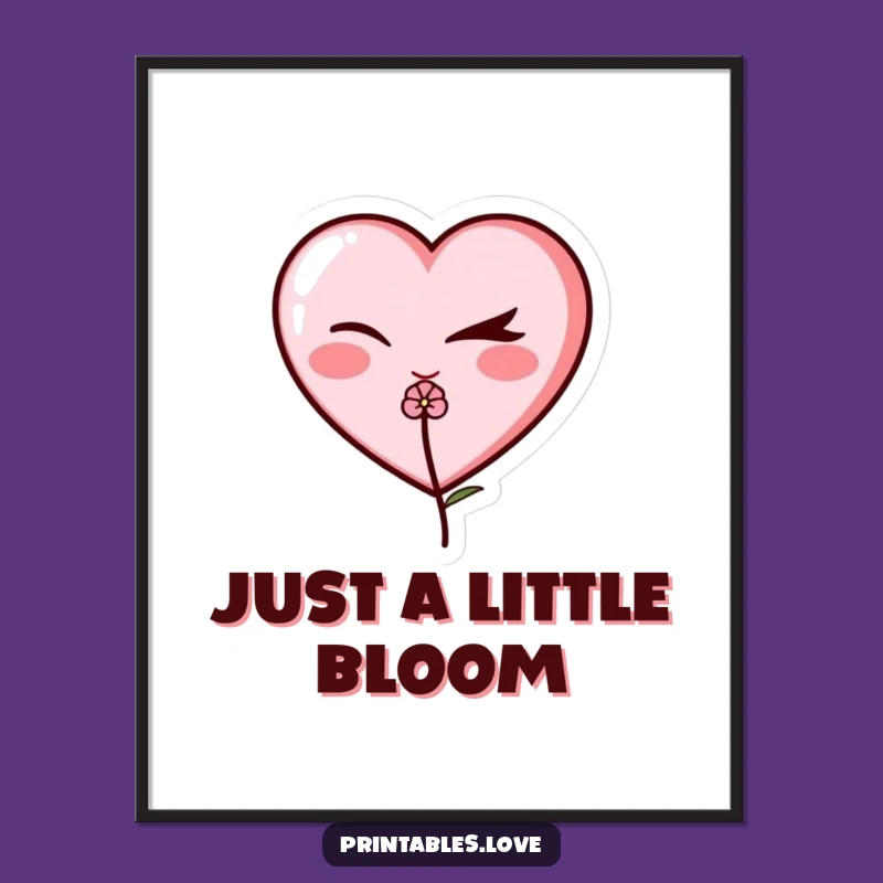 Funny Winking Heart Poster: Add Mischief and Charm to Your Walls