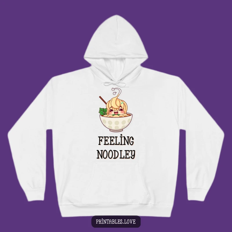 Funny Ramen Cozy Hoodie: Cheerful Character Sweatshirt Gift for Warmth