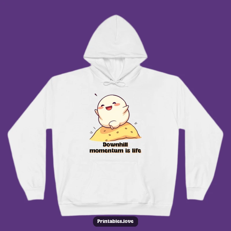 Funny Dumpling Rolling Hoodie: Cozy Determined Glee Wearable Adventure