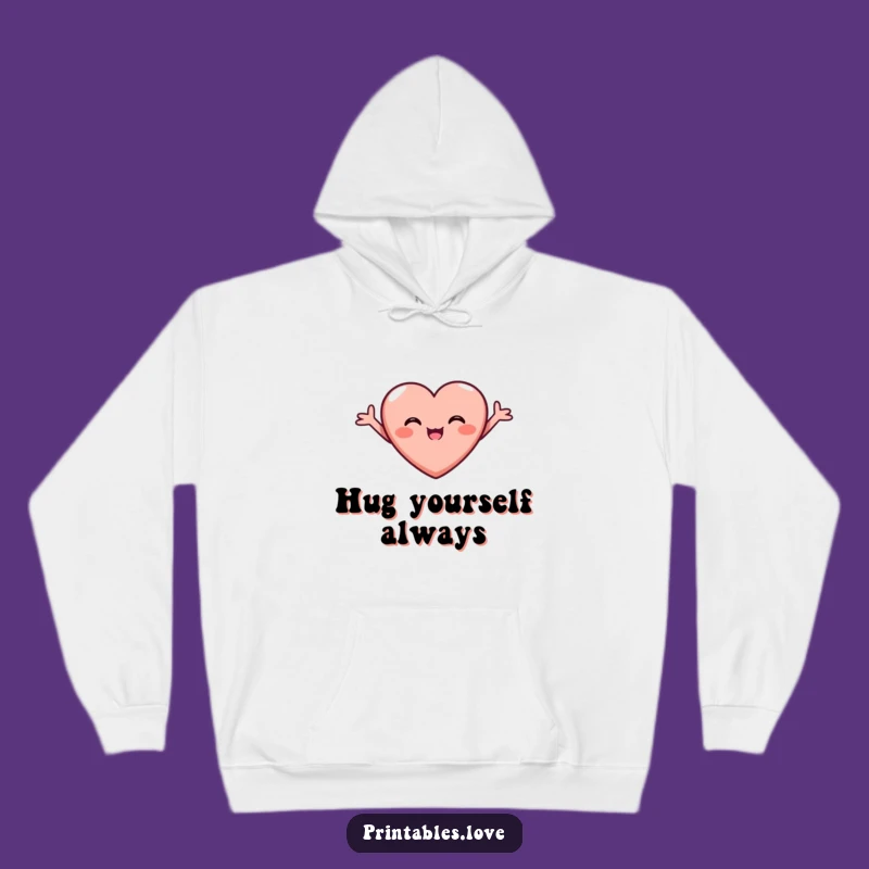Funny Joyful Heart Hoodie - Cozy Beaming Love Gift