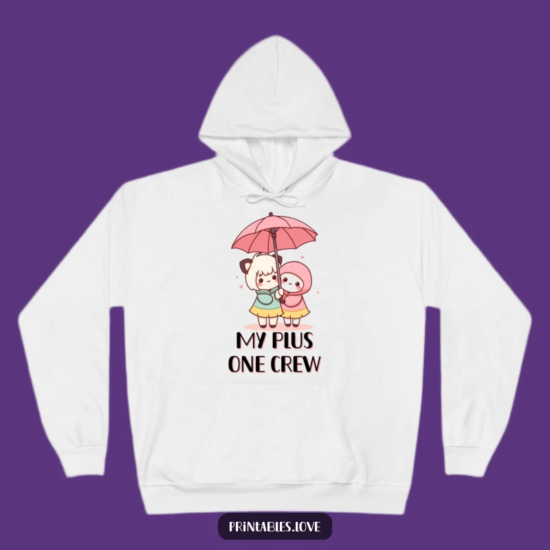 Funny Kawaii Friendship Hoodie: Cozy Sharing, Perfect Funny Gift!