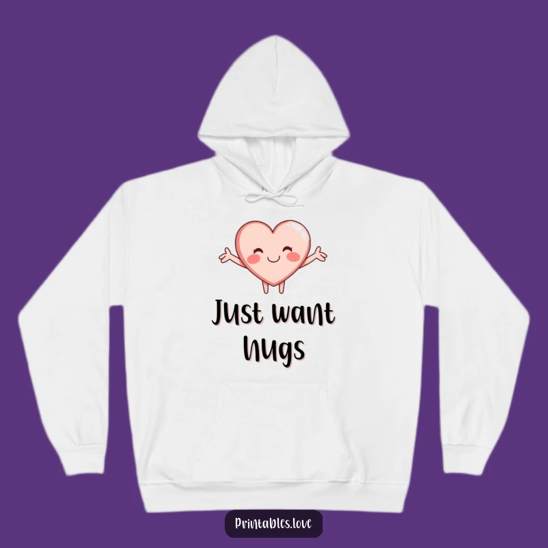 Funny Heart Hug Hoodie: Cozy Up with This Adorable, Warm Funny Gift