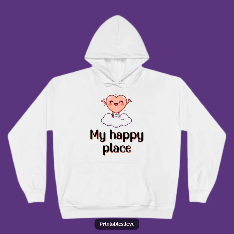 Joyful Heart Cloud Hoodie: Cozy and Cute, a Perfectly Funny Gift