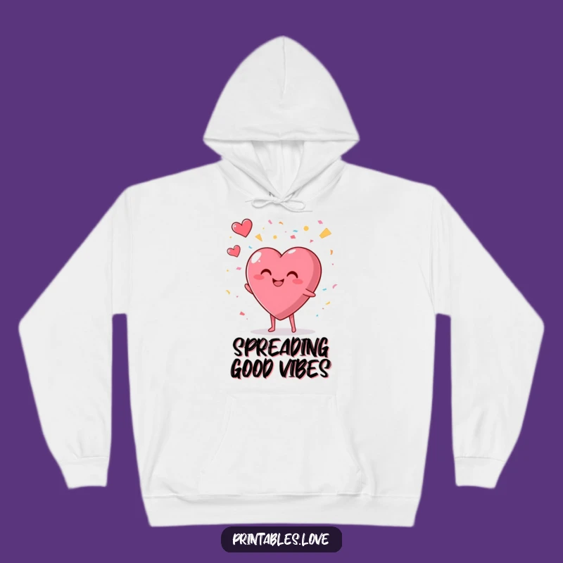 Celebration Heart Hoodie: Cozy and Festive, a Perfect Funny Gift