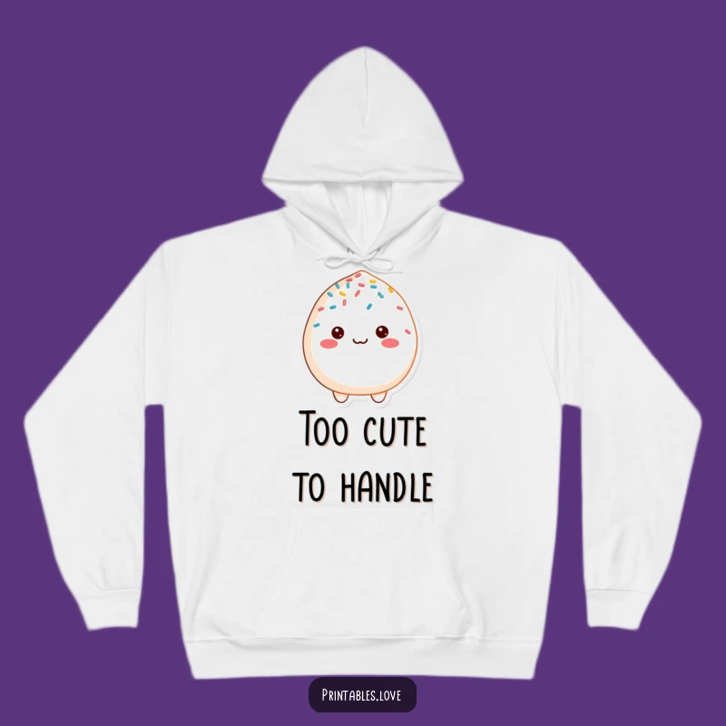 Funny Cheerful Mochi Hoodie: Cozy Sprinkles, Perfect Warm & Hilarious Gift
