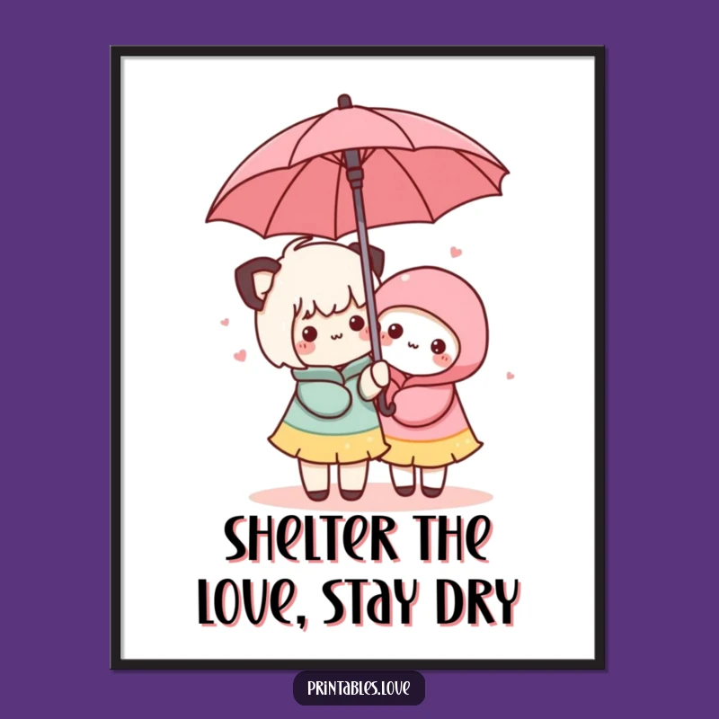 Free Printable Kawaii Friends Wall Art - Adorable & Funny Downloadable Decor!