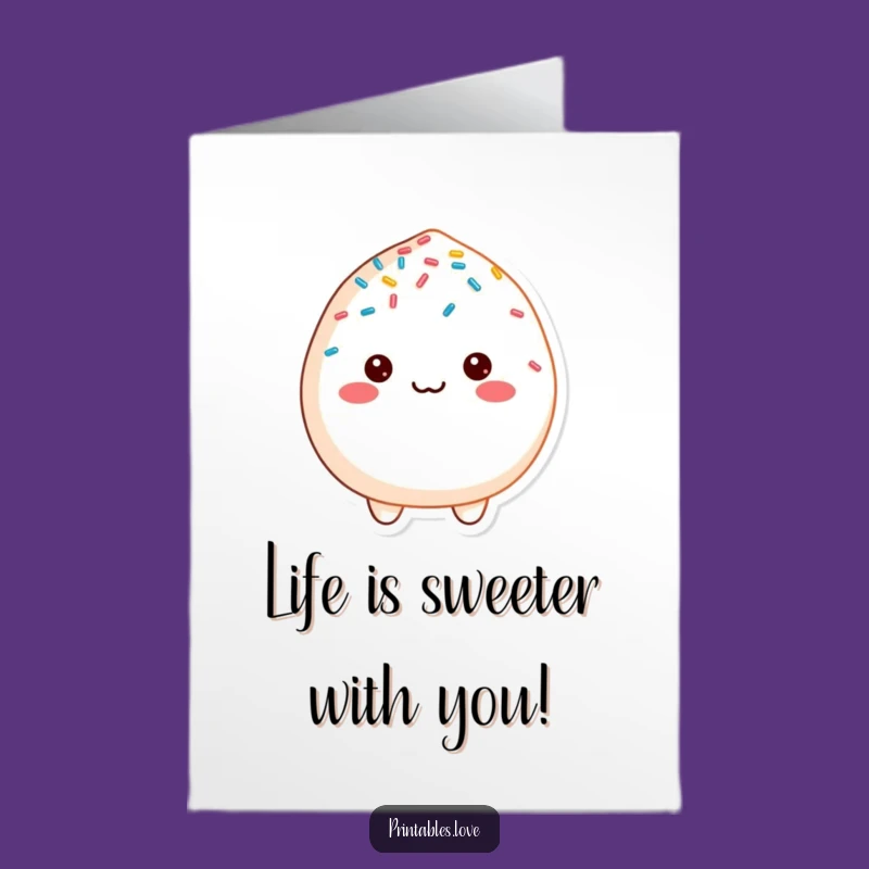 Free Printable Congratulations Card: Mochi Cheers with a Sprinkle of Success