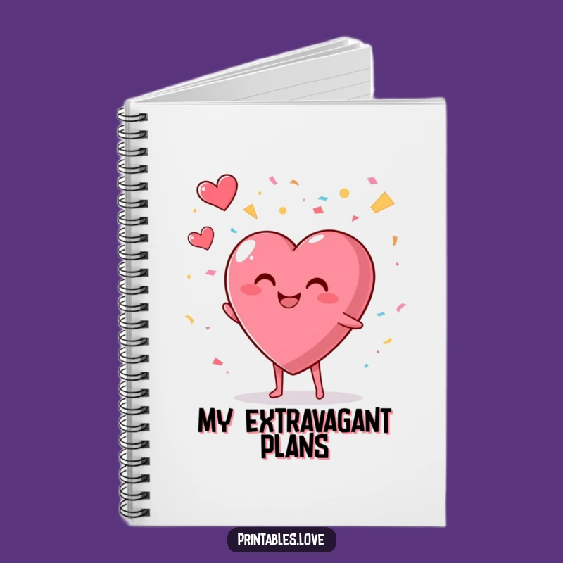 Celebration Heart Notebook: Funny Journal, a Gift of Festive Ideas