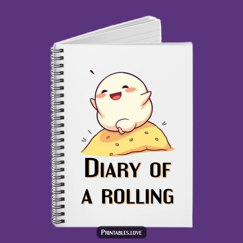 Funny Dumpling Rolling Notebook: Jot Down Adventures with Determined Glee