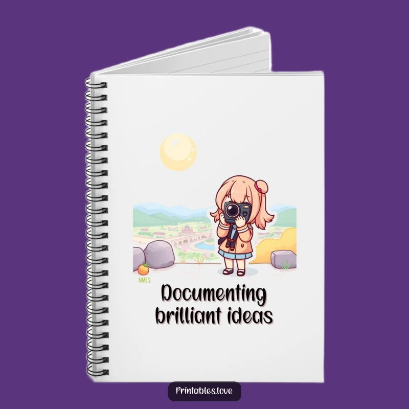 Funny Kawaii Camera Notebook: Document Your Adventures!
