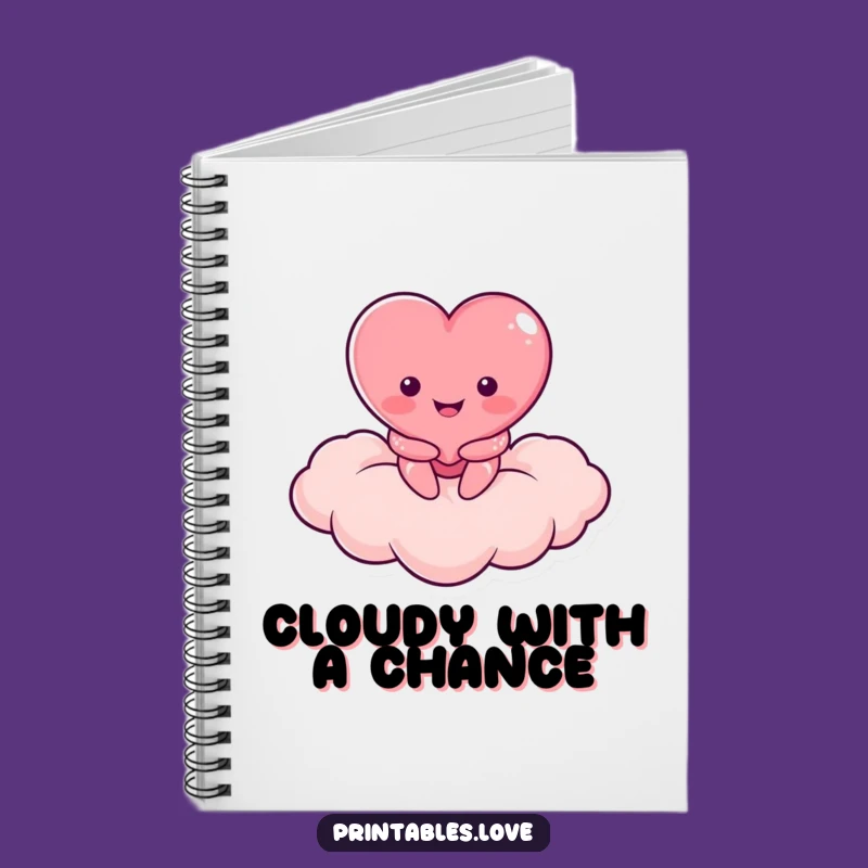 Funny Heart Cloud Dweller Notebook: Jot Down Heavenly Thoughts - Great Gift!