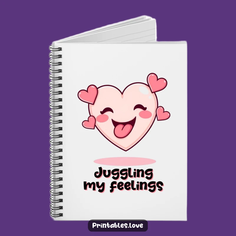 Funny Heart Juggling Notebook: Jot Down Ideas with Playful Charm, Gift Idea!