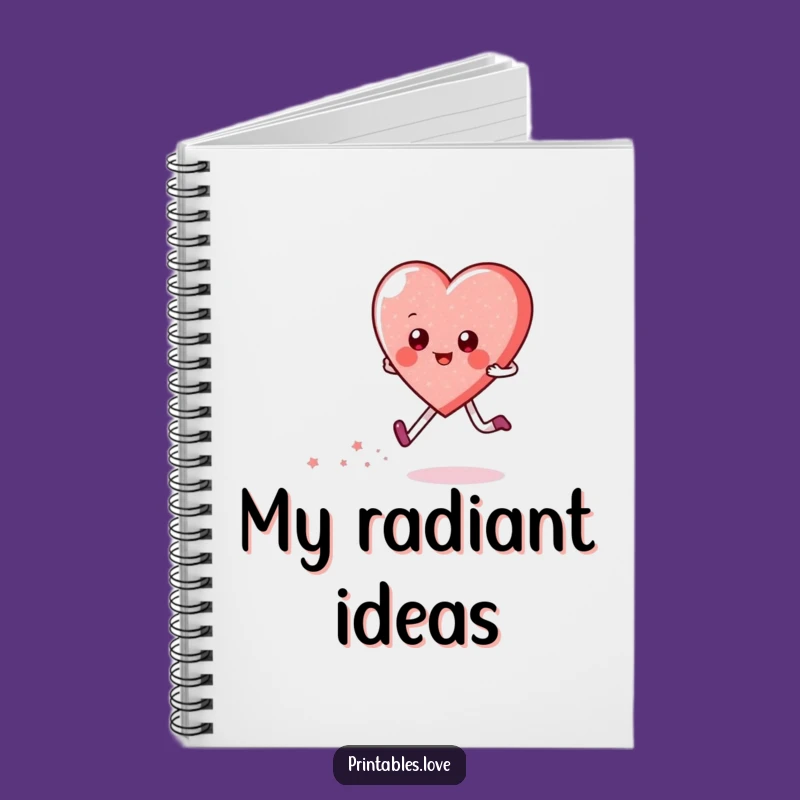 Funny Heart Skipping Notebook: Jot Notes with Sparkle and Joy