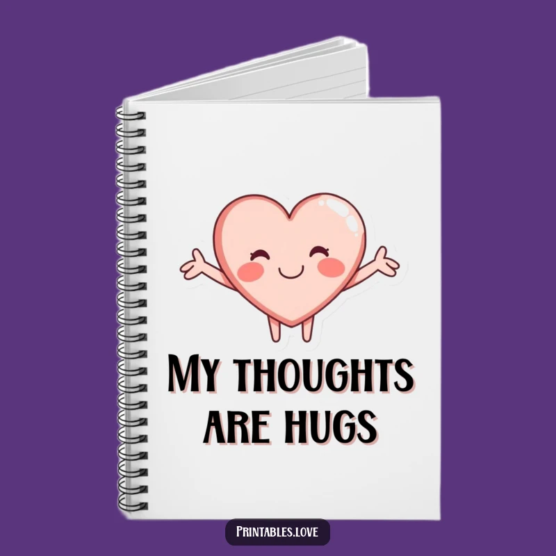 Funny Hugging Heart Notebook: Jot Down Ideas with This Cute, Inspiring Funny Gift