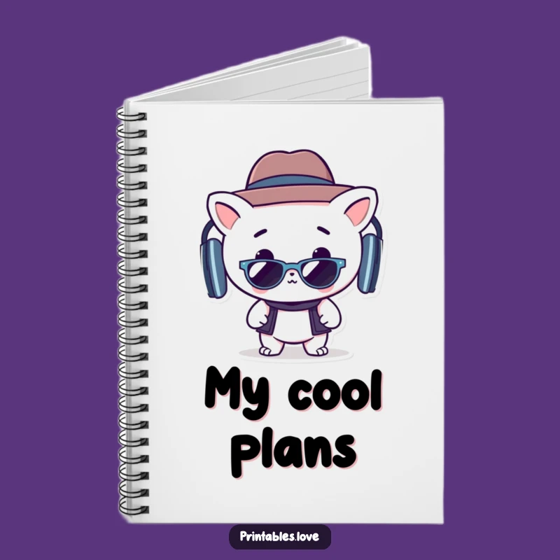 Funny Kawaii Grooving Notebook: Jot Down Your Cool Ideas