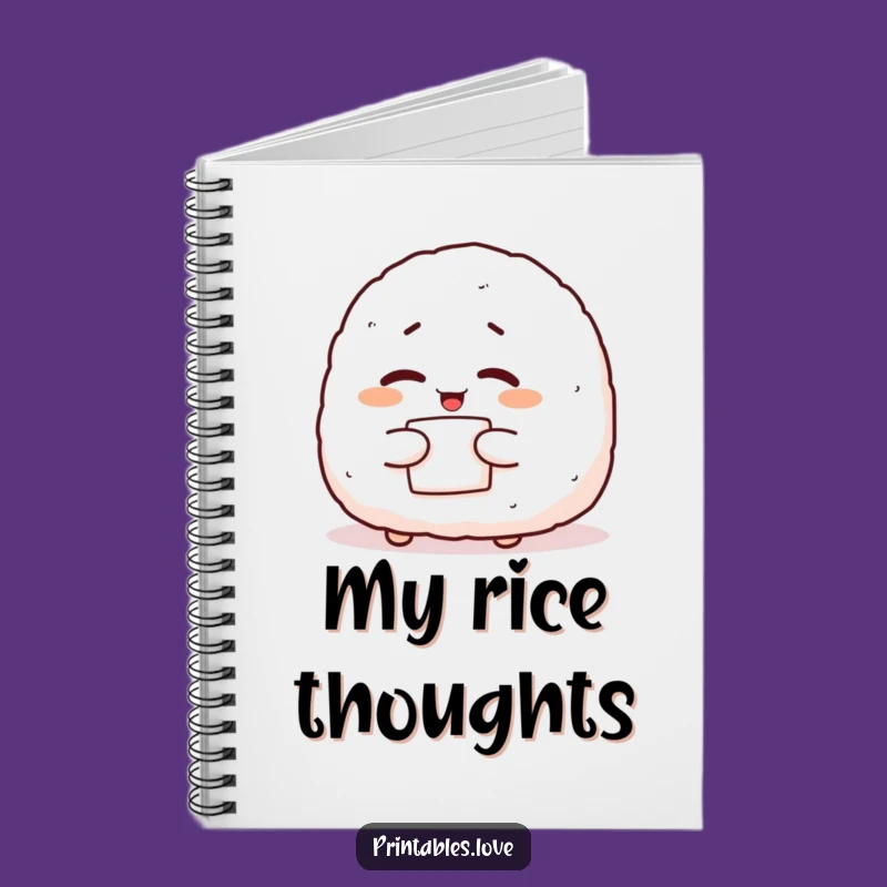 Funny Onigiri Wink Notebook: Giggling Character Journal Gift for Secret Keepers