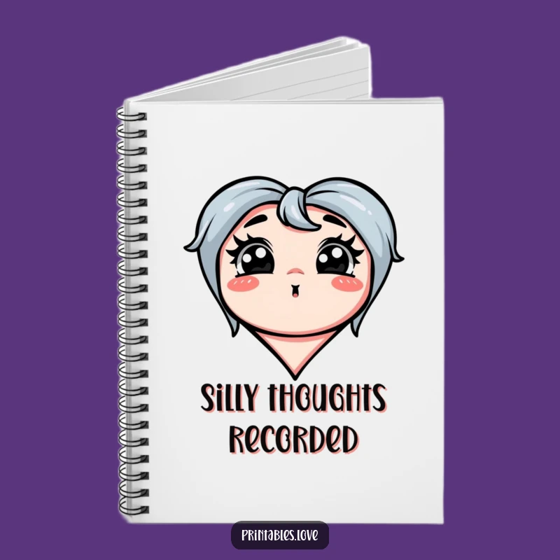 Funny Silly Face Heart Notebook: Exaggerated Ideas, Perfect Gift!
