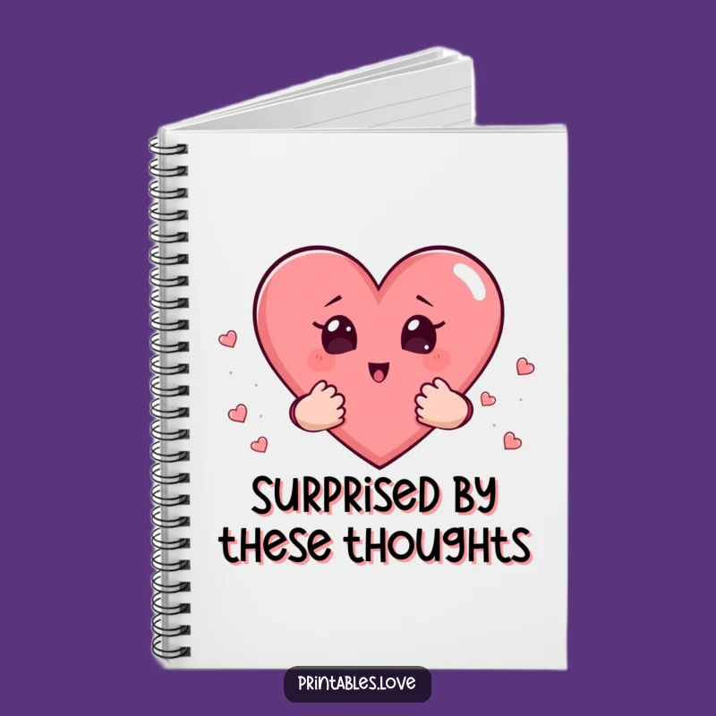 Funny Surprised Heart Notebook: Jot Down Surprises, Perfect Gift!