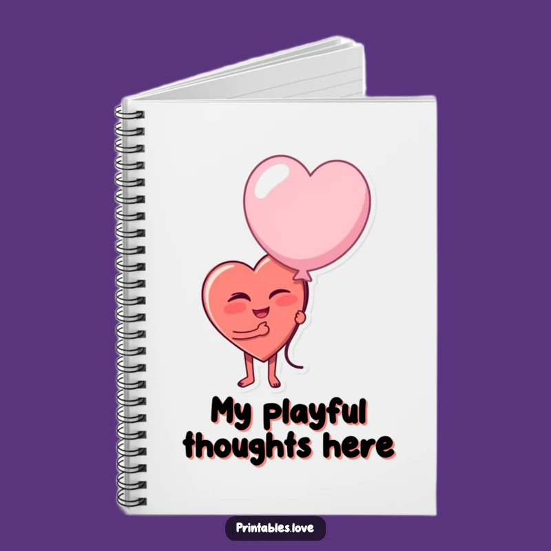 Funny Winking Heart Journal - Capture Your Playful Thoughts and Ideas