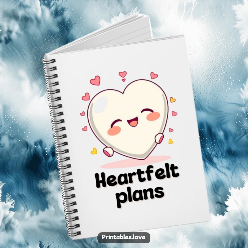Funny Heart Tumbling Notebook: A heart character tumbling with delight, inspiring creative writing and joy.