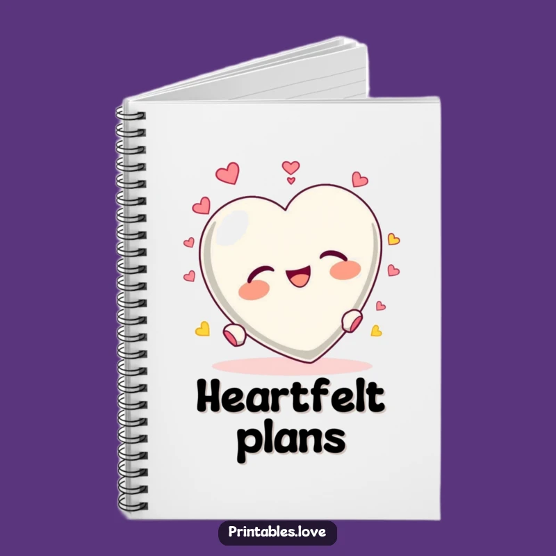 Funny Heart Tumbling Notebook: Jot Down Joyful Thoughts