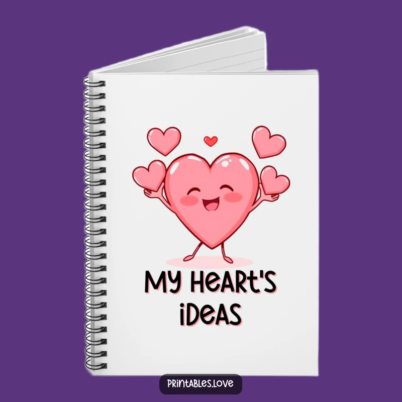 Funny Heart Juggler Notebook: Jot Down Ideas with this Cheerful Character - Great Gift!