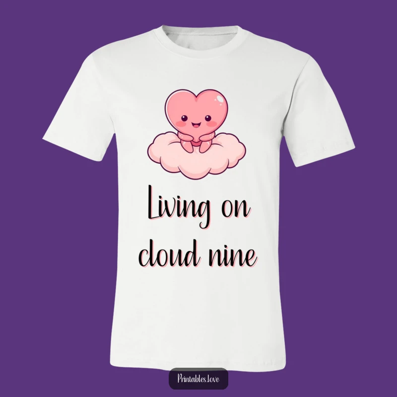 Funny Heart Cloud Dweller T-Shirt: Wear Your Joyful Serenity - Great Gift!