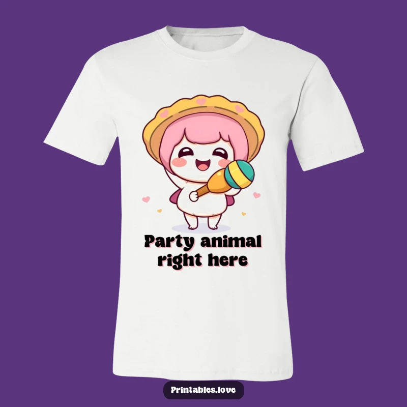 Funny Kawaii Maraca T-Shirt: Wear Your Joyful Fiesta Spirit