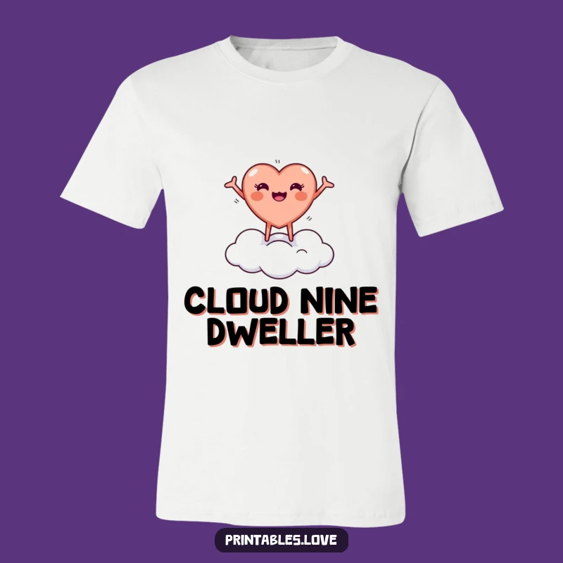 Happy Heart Cloud T-Shirt: Funny Design, a Wearable Burst of Joy