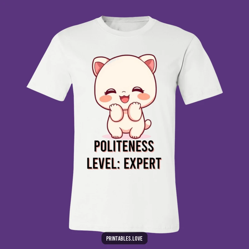 Funny Kawaii Bowing T-Shirt: Wear Your Friendly Greeting