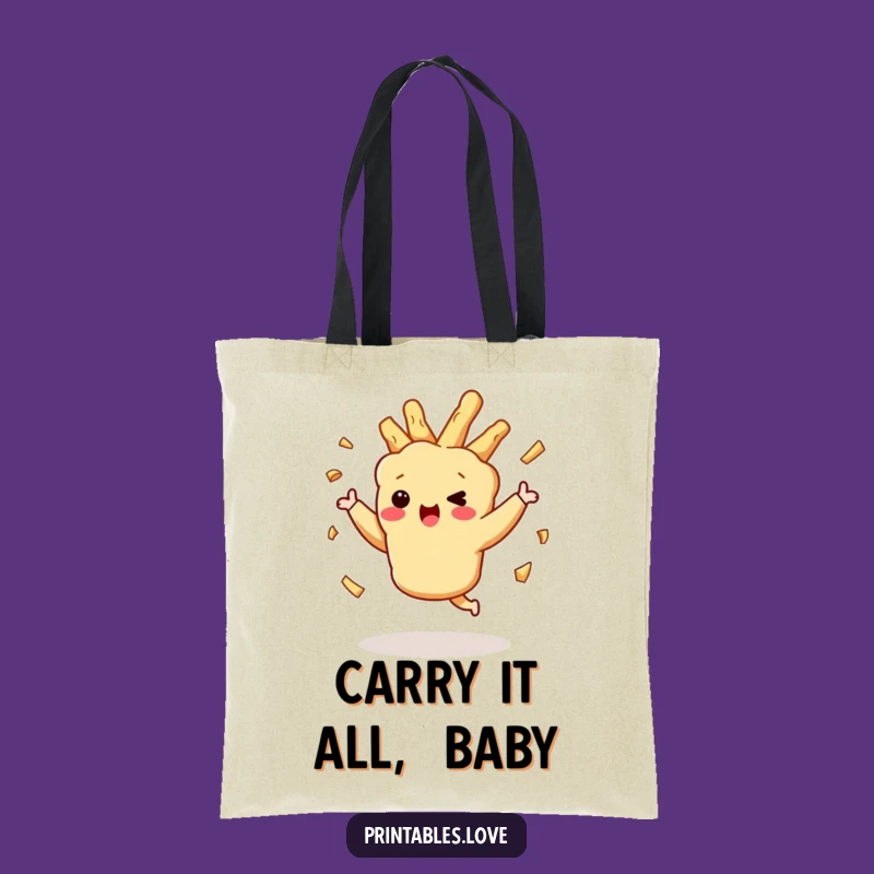 Funny Dancing Tempura Tote Bag: Carry Your Moves, Hilarious Market Bag Gift